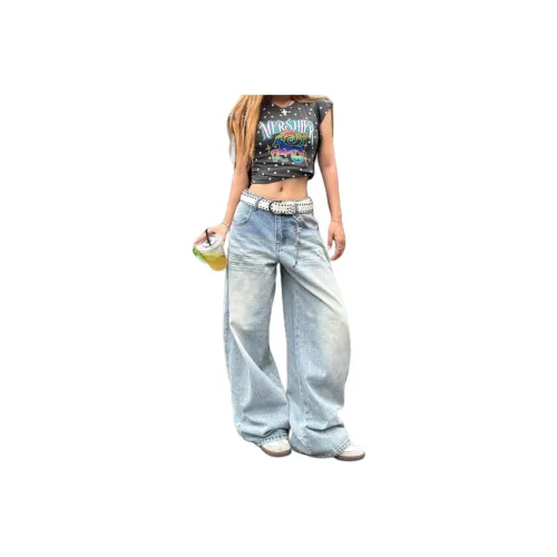 BRG Синий с флисовой подкладкой женские джинсы