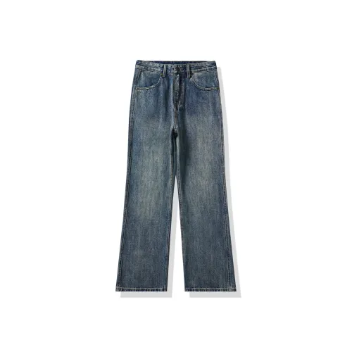 A3G4 Синий Унисекс Джинсы