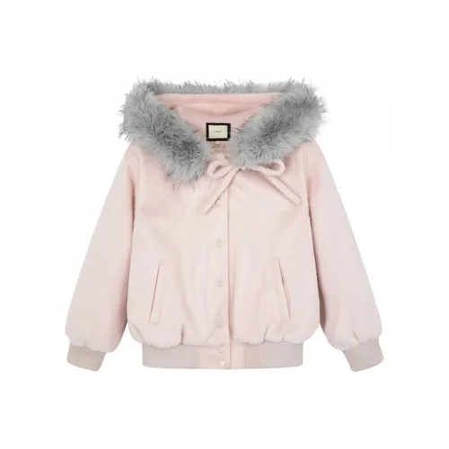 TSKIU Розовый Женские Бархатные Куртки