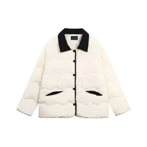 VENICEW Ecru с VN Brand Sticker Женские пуховики