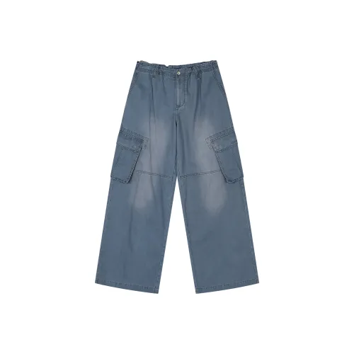 UOOYAA Джинсовые синие унисекс повседневные штаны