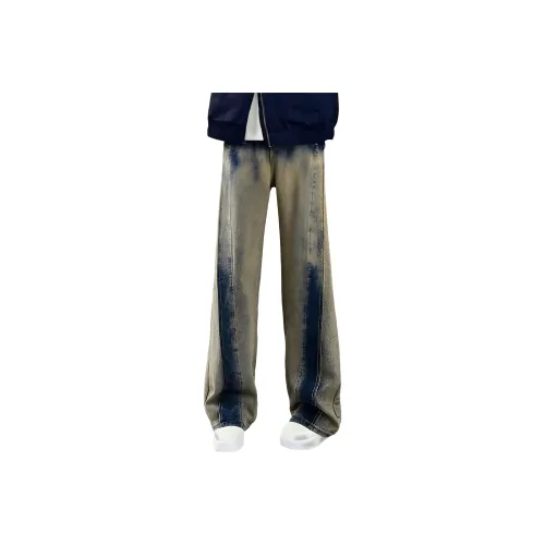 SXSY Винтажные синие унисекс джинсы