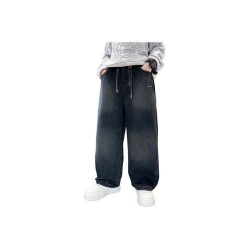 Yalu Синий Серый С флисовой подкладкой CCH91610 Школьные Джинсы