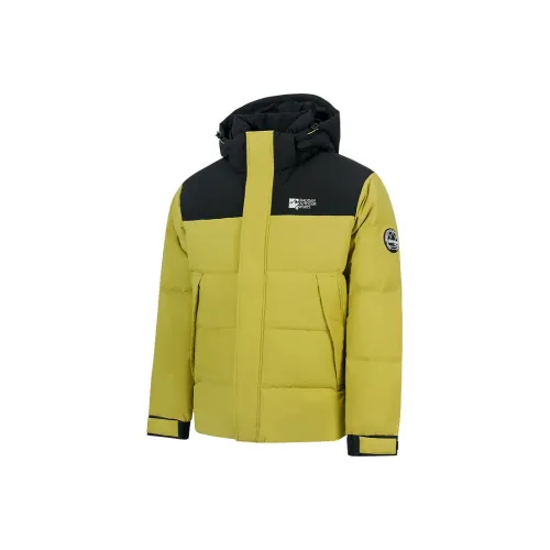 QIAODAN x ZHONGGUOKEXUETANXIANXIEHUI Пуховик Мужской Lawn Зеленый Черный