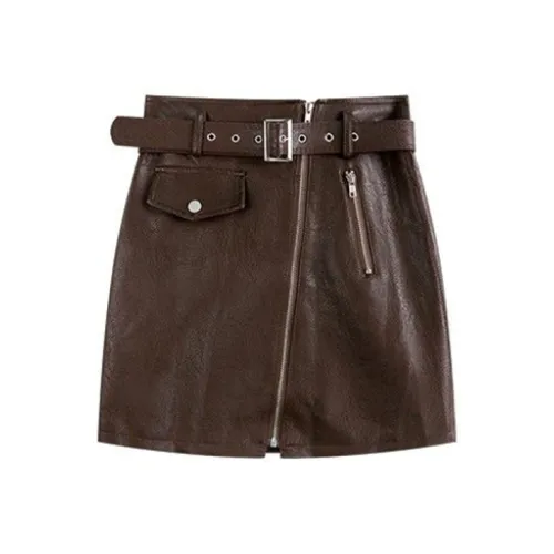 DANCANG Кожаные короткие юбки для женщин