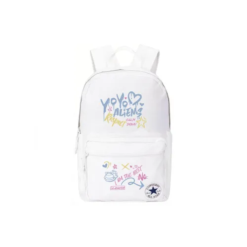 Конверс Полиэстер Рюкзак Средний Унисекс Перьевой Белый