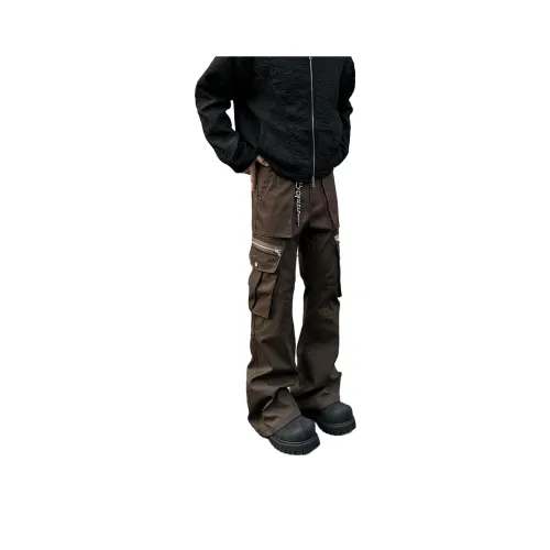 JZWSTUDIO Коричневый Унисекс Повседневные Штаны