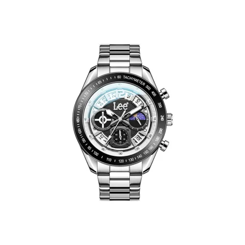 Lee Кварцевый механизм Мужские часы 48mm*42mm*11mm Черный