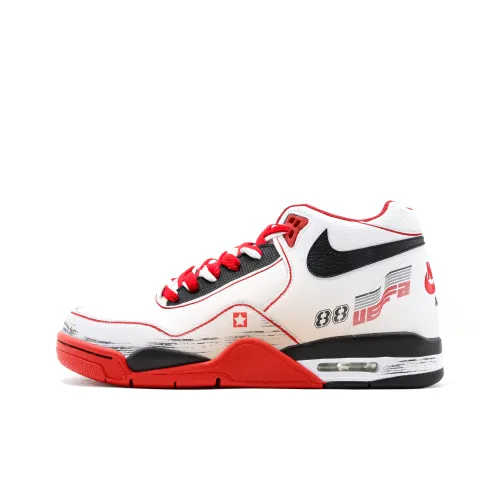 Nike Flight Legacy Винтажные баскетбольные кроссовки MID Топ Красный Белый Черный Унисекс