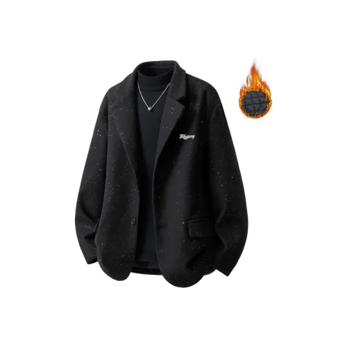 Fakeyoung Черный с съемными металлическими табличками для имен Унисекс Деловые костюмы