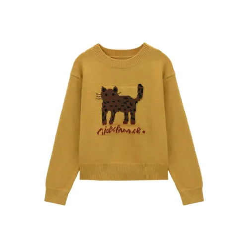 MISHOW Винтажный Желтый Женский Свитер