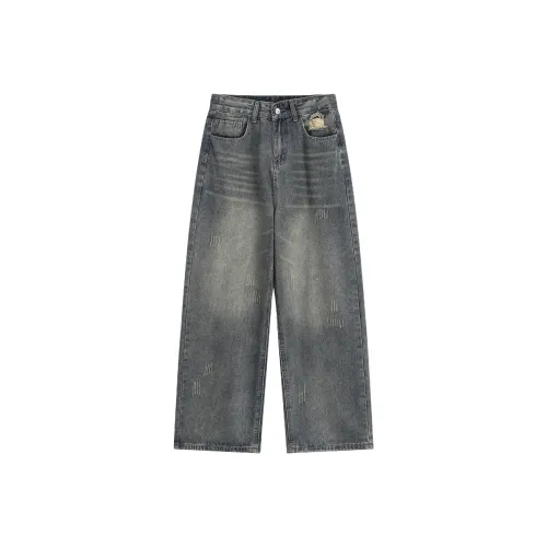 CHONGXIAOLV Blue Unisex Jeans CHONGXIAOLV Синий Унисекс Джинсы