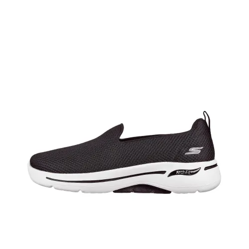 Skechers Go Walk Arch Fit Нескользящая Поддержка Обувь для Ходьбы Женская Черная