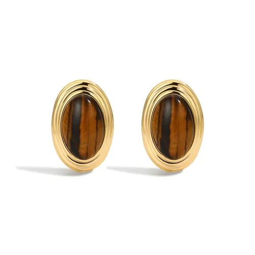 BOONEE ALUS 24K Серьги из меди с золотым покрытием женские