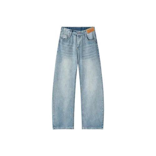 YATSI Синий [Тяжелая технология улучшенные шаровары] Унисекс Джинсы