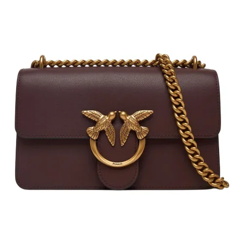 PINKO Кожа Сумка через плечо Женская Коричневая