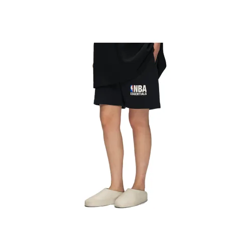 Fear Of God Essentials NBA Черный Обсидиановый Черный Мужские Повседневные Шорты