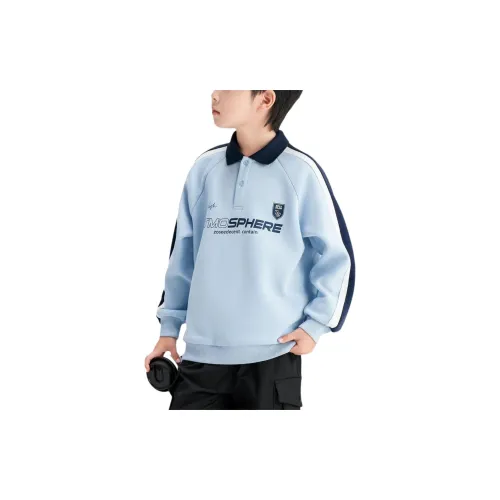 ZOSEE Преппи Спортивный стиль Длинный рукав Толстовка Детский