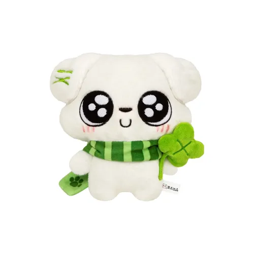 Crooked Melon Production Эта собака Милый щенок Four Leaf Clover Куклы Плюшевая кукла 14 см Длина тела