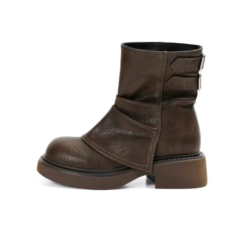 KLJK Короткий Мартин Boot Средний каблук Женские