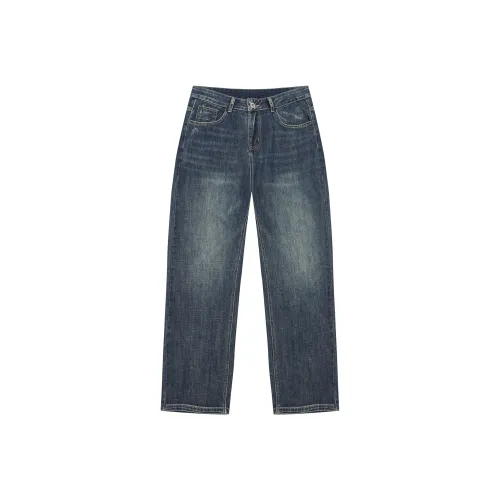 Jeep Lifestyle Ностальгический синий Унисекс Джинсы