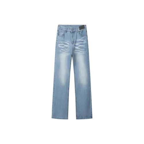 Huohuotu Светло-Синие Унисекс Джинсы