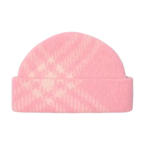 Burberry Мохер Шапки-бини Женские Карамельно-коричневый Пудра