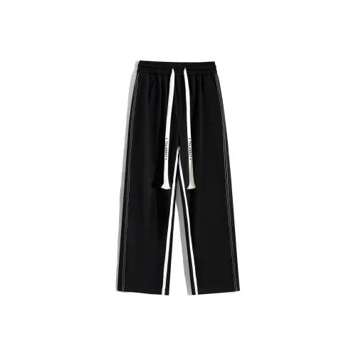 TULANDUO Черные Унисекс Повседневные Штаны