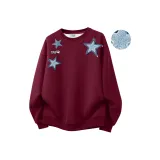 Бордовый Высококачественный Хлопок