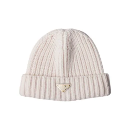 PRADA Новая шерсть Шапки-бини Унисекс Мел белый