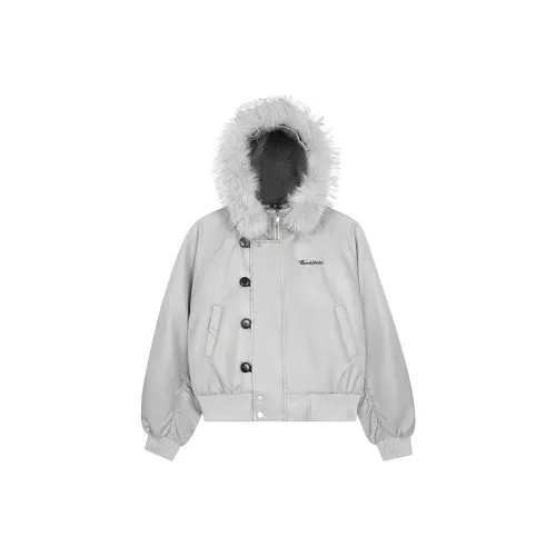 ZHUDIMEI Серый Унисекс Пуховики