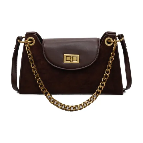 PINK·LAND ПУ (полиуретан) Сумка через плечо Стандартная Женская Кофейно-коричневый Леопардовый принт Коричневый Кофейный леопардовый принт