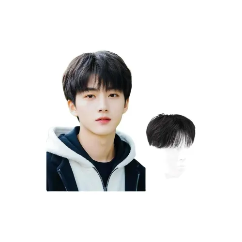 QIYEXUE Мужской дифференциальный бритвенный волос COVER волосы Штуки Мужская парик человеческие волосы