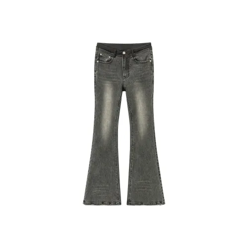 CHUU Темно-серый Женские Джинсы