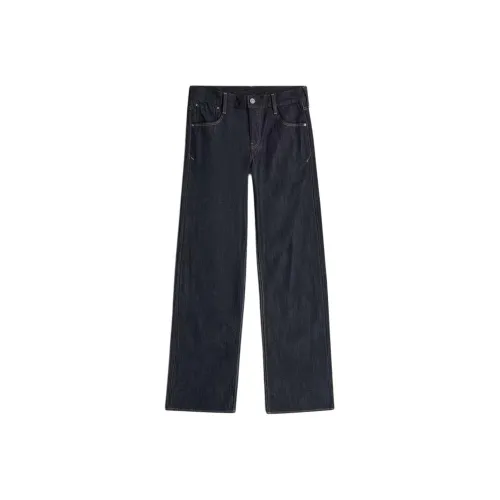 STAR RAW Темно-синие женские джинсы