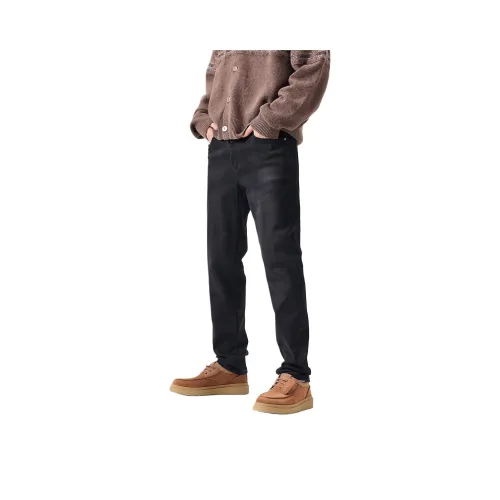 NITENG Черные Унисекс Джинсы