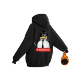 Чёрный с флисовой подкладкой - Пингвин