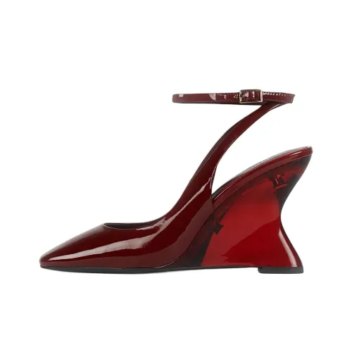 Jeffrey Campbell Favrile Клиновидный каблук Высокие каблуки 9,5 см Женские Бургунди