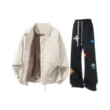 Абрикос + Черный Спортивные Брюки