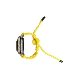 Плюшевый шар, тканый шнурок, ремень - желтый