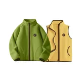 [Thickened Thermal] Однотонный Матча Зеленый + Однотонный Звезда и Луна Желтый