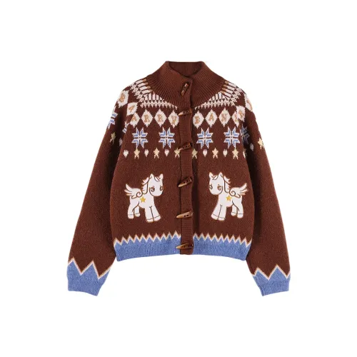 BARRY BANNY Шоколадно-коричневый топ Kids Свитера