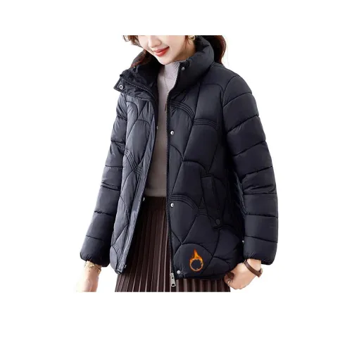 The Temptation Of The Muse Воротник-стойка Хлопковый пуховик Женский