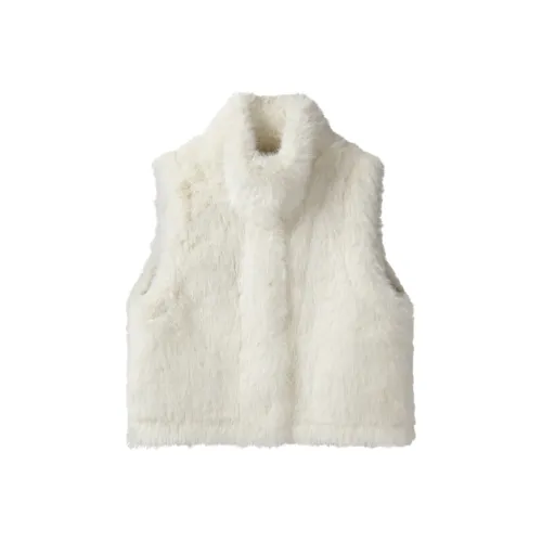 FAVMARTHA Бежевый Абрикос Жилет для Женщин