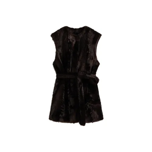 H M Темно-коричневые женские майки