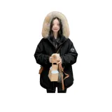 Черный хлопковый пуховик