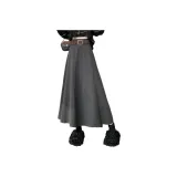 Серый утолщенный твидовый платье-карандаш