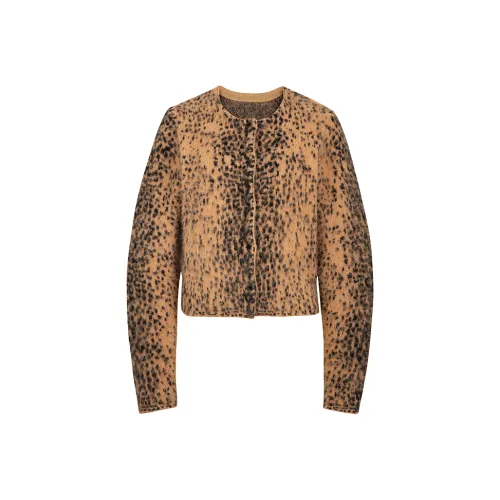 COZYDOLL Леопардовый принт Коричневый Унисекс Свитера