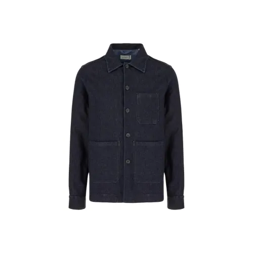 Tintoria Mattei Темно-синие мужские рубашки