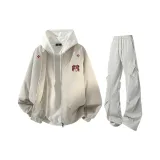 Хаки + Светло-серые штаны